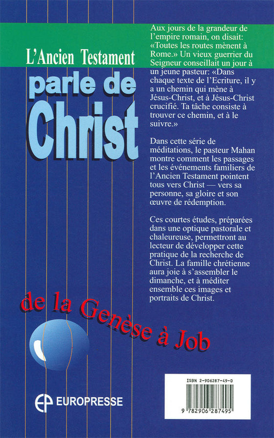 L’Ancien Testament parle de Christ