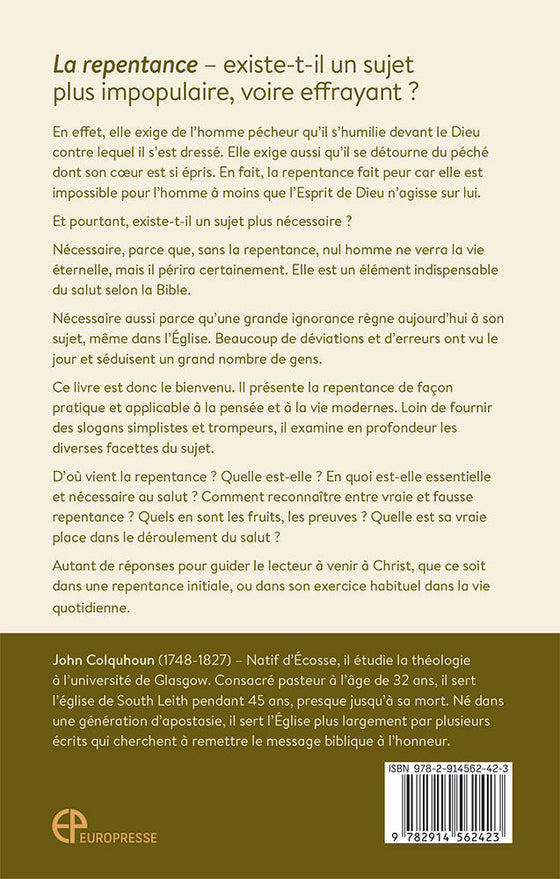 Qu'est-ce que la repentance selon la Bible ?