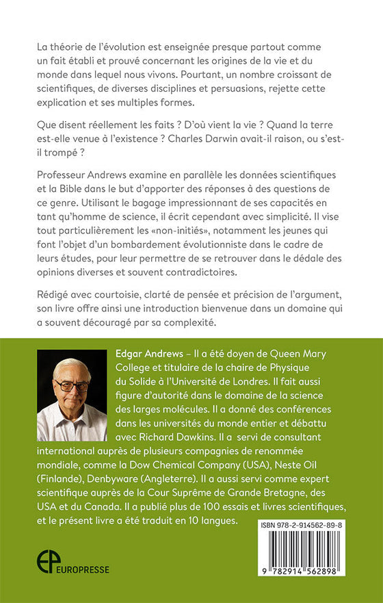 La science, la création et Dieu