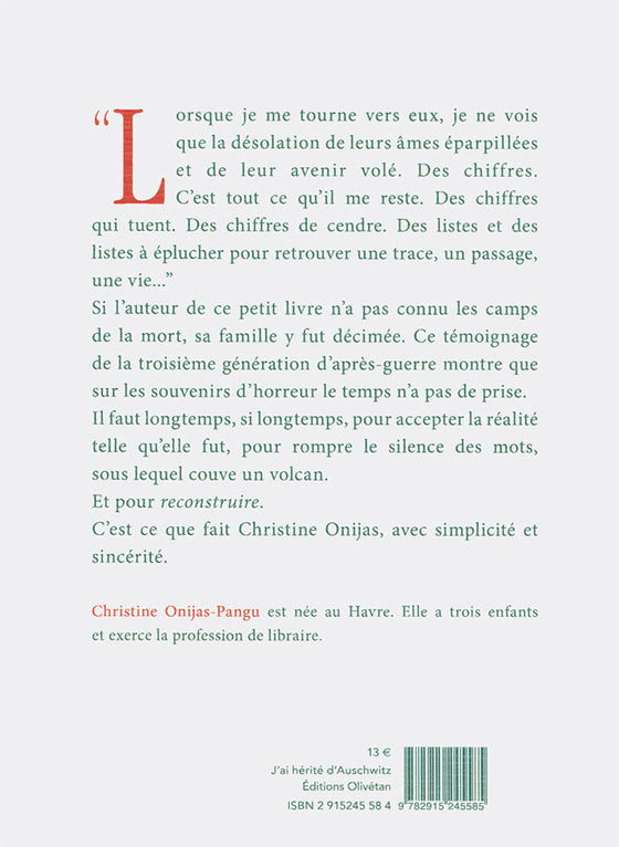 J'ai hérité d'Auschwitz