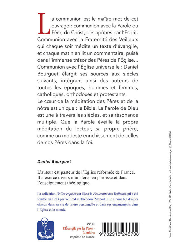 L'évangile médité par les Pères, Matthieu