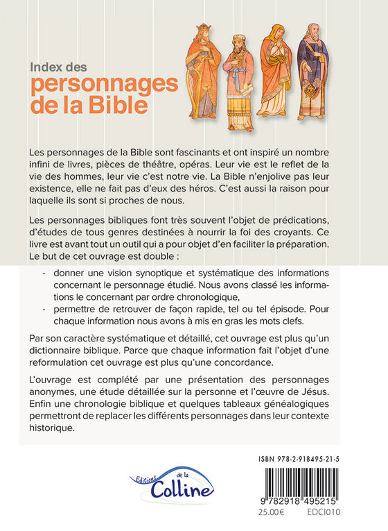 Index des personnages de la Bible
