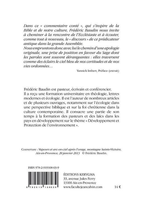 Mon oncle Salomon. Apologie de Qohélet