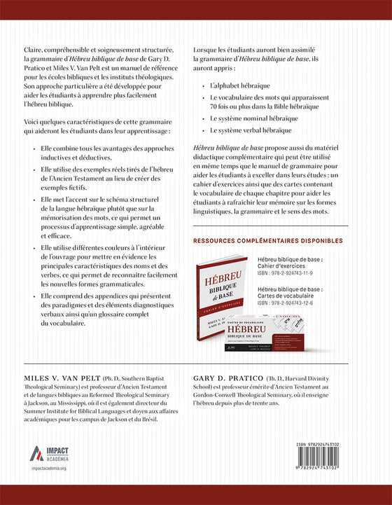 Hébreu biblique de base - Grammaire