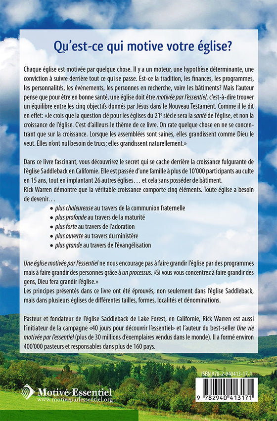 Une Église motivée par l'essentiel