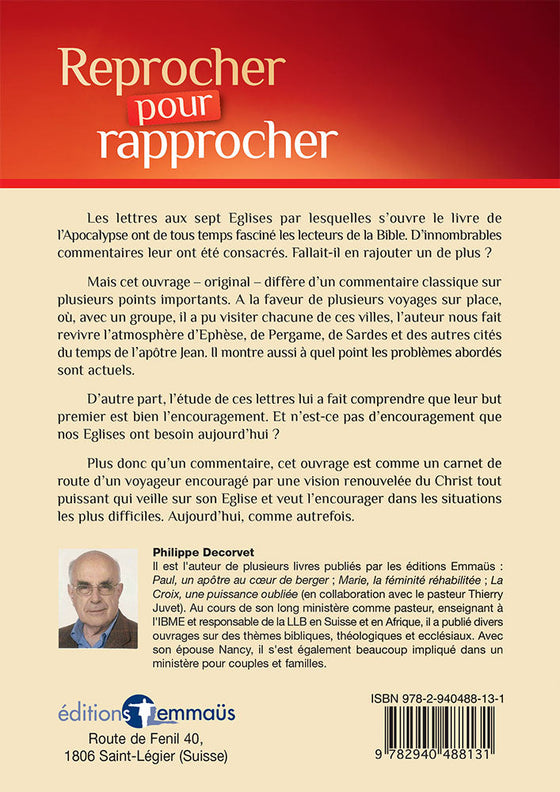 Reprocher pour rapprocher