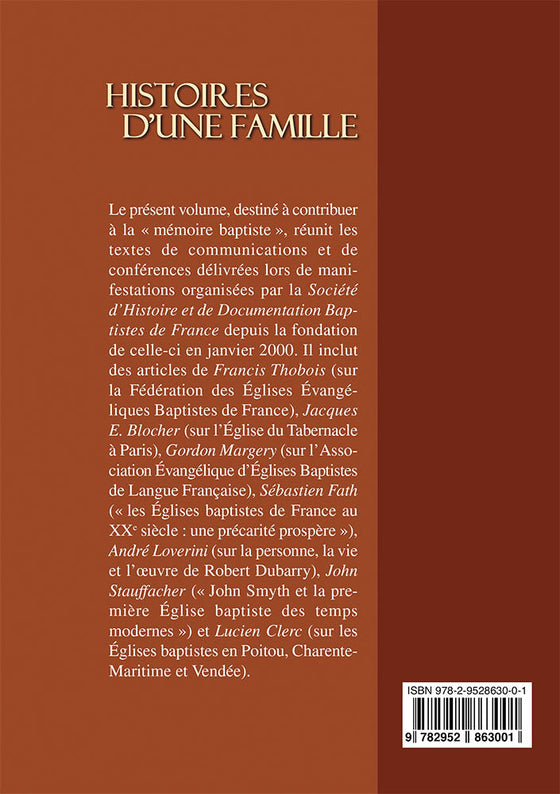 Histoires d'une famille 1