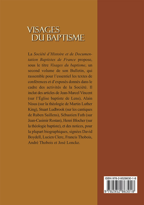 Visages du baptisme 2