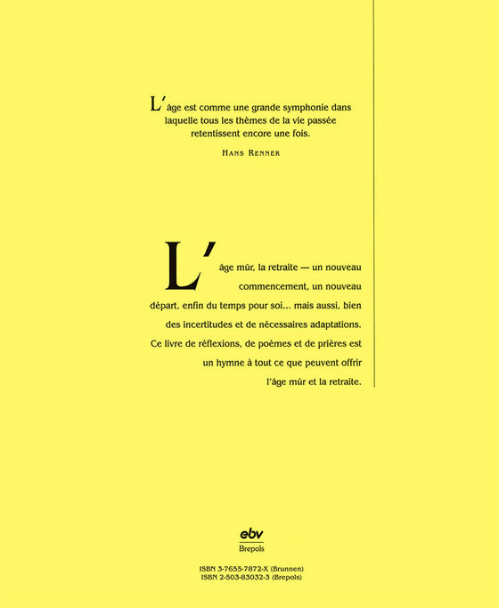 Un hymne à l´âge