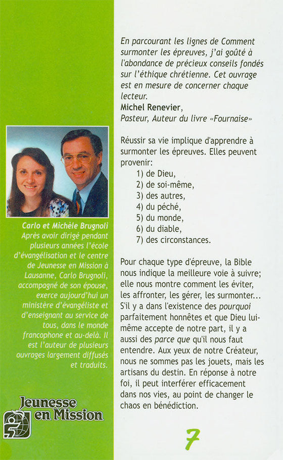 Comment surmonter les épreuves