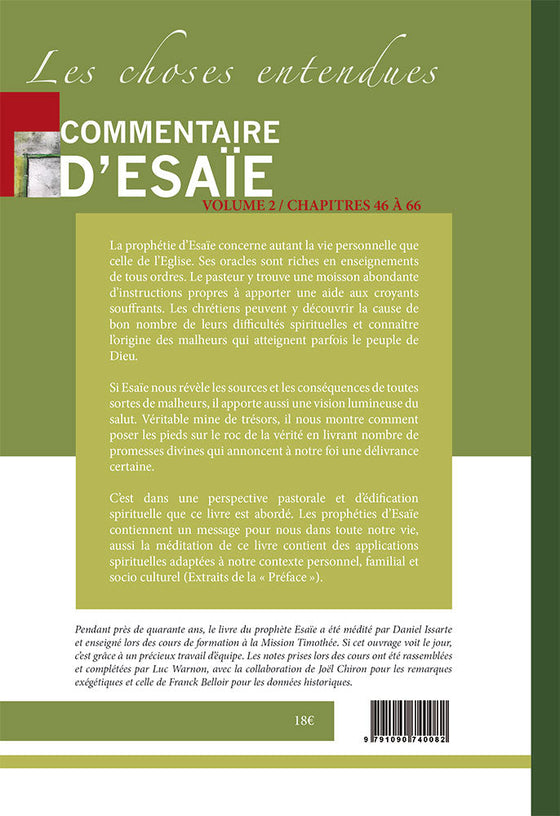 Commentaire d'Ésaïe. Volume 2. Chapitres 30 à 44