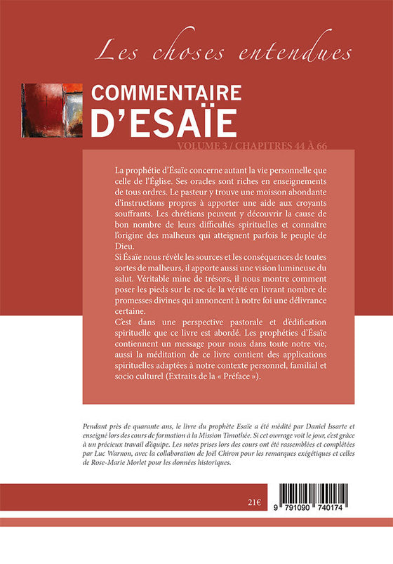 Commentaire d'Ésaïe. Volume 3. Chapitres 44 à 66