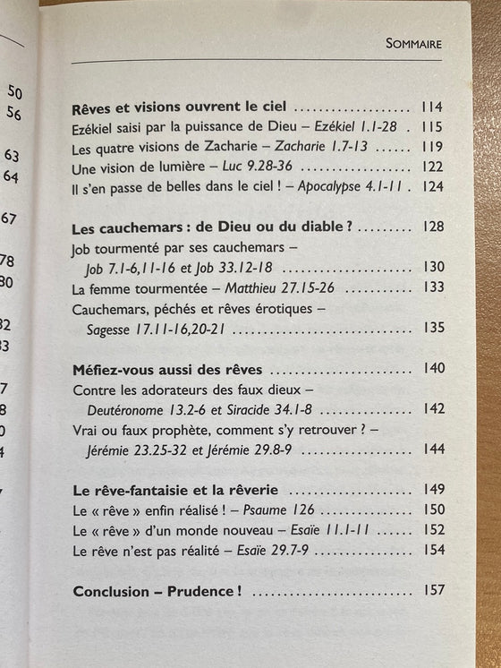 Histoires de rêves de la Bible