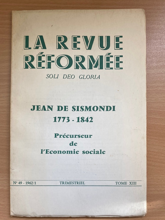 La revue réformée #49 1962/1