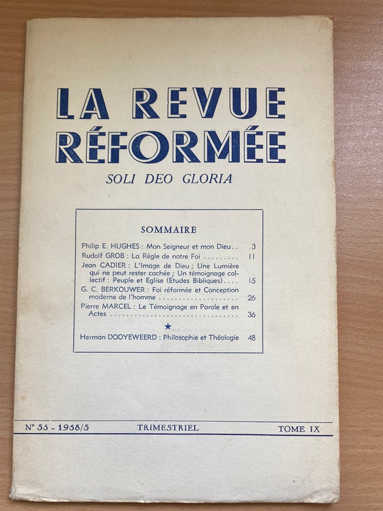 La revue réformée #35 1958/3