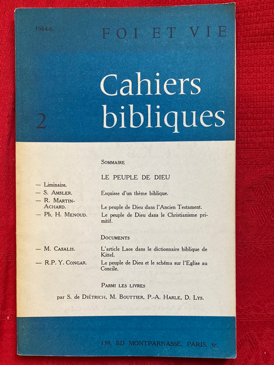 Foi et vie - Cahier biblique 2