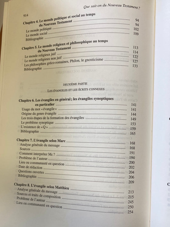 Que sait-on du Nouveau Testament? (catholique)