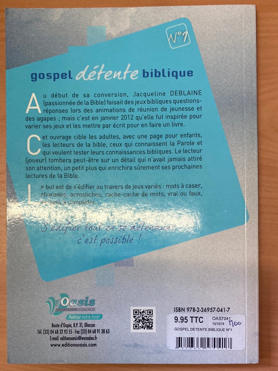 Gospel détente biblique n°1 (jeux)