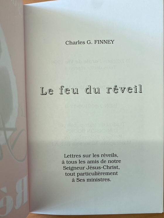 Le feu du réveil (livre rare)