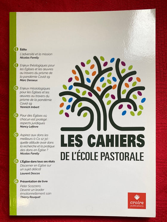 Les cahiers de l’école pastorale #117 3e trimestre 2020