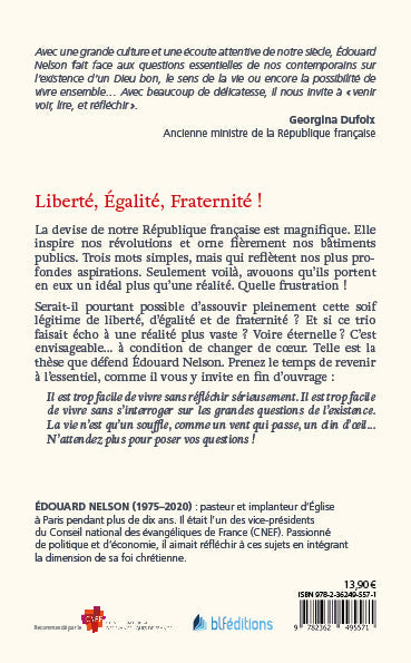 Plaidoyer pour la véritable liberté, égalité, fraternité