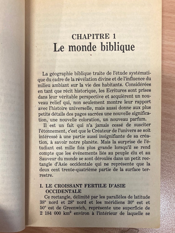 Géographie historique du monde biblique