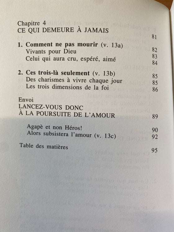 L'hymne à l'amour