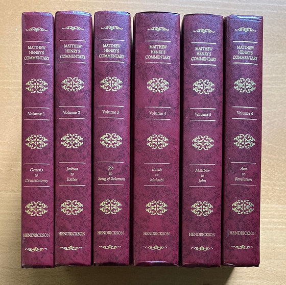 Matthew Henry's Commentary complete volume I to VI