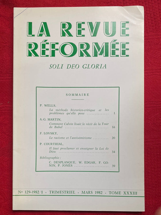 La Revue réformée #129 mars 1982