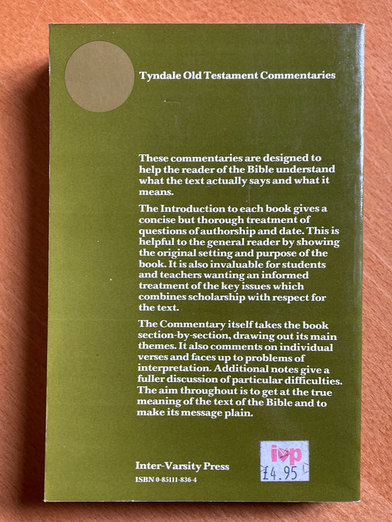 Numbers Tyndale Old Testament Commentaries