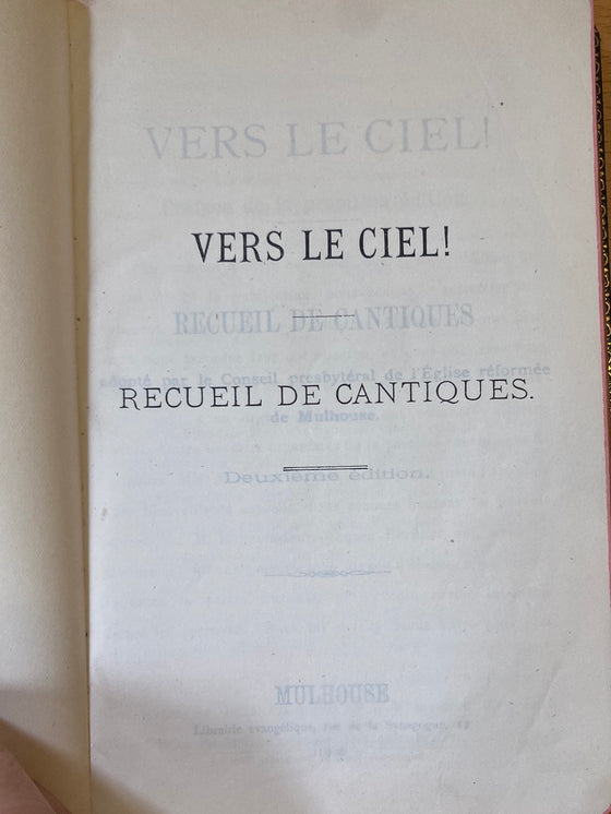 Vers le ciel! (chants, 1906)