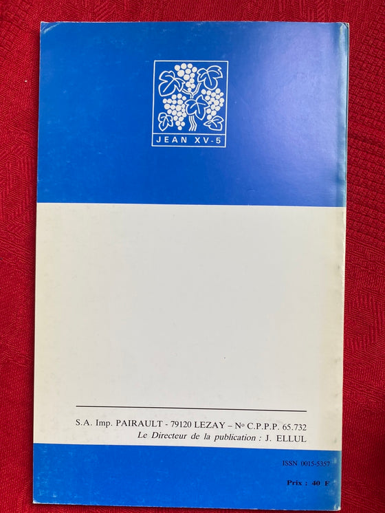 Foi et Vie 6 Décembre 1985