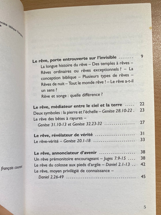 Histoires de rêves de la Bible