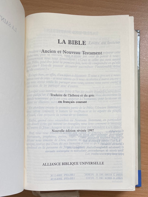 La Bible en français courant (abîmé)