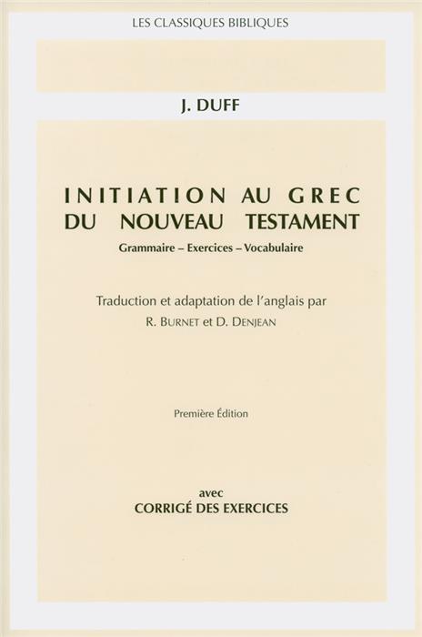 Initiation au grec du Nouveau Testament