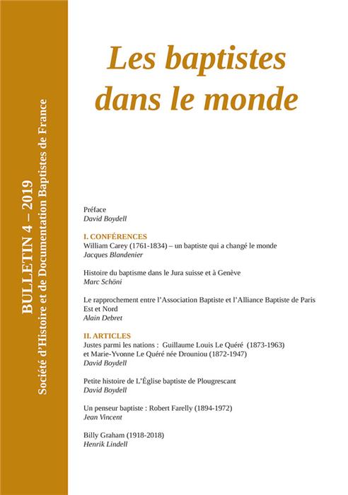Les baptistes dans le monde 4