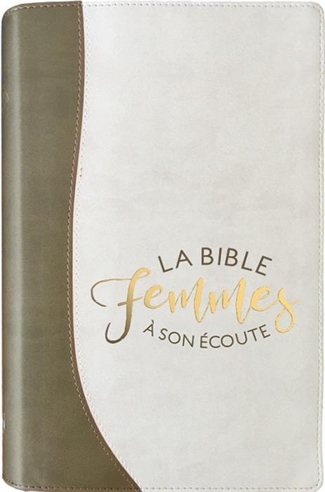 Bible Segond 1910 Femmes à son écoute Sable & blanche souple