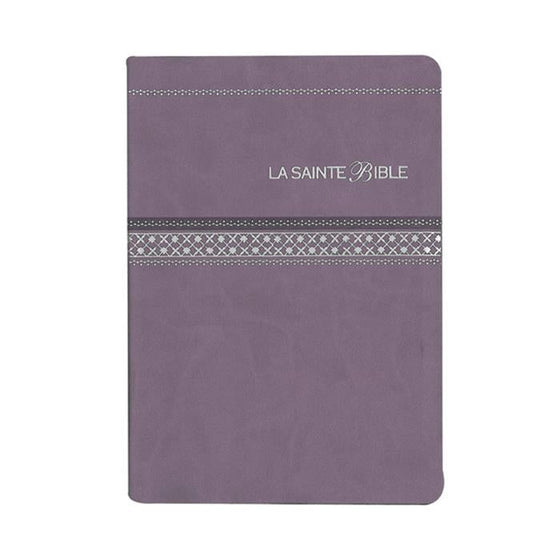 Bible Segond 1910 gros caractères parme