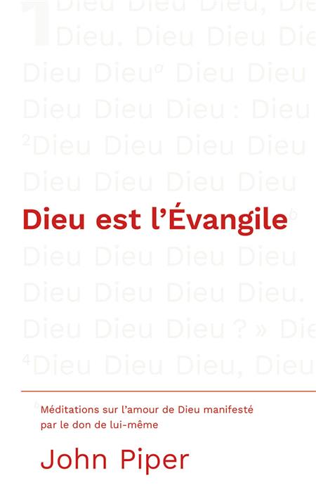 Dieu est l’Évangile