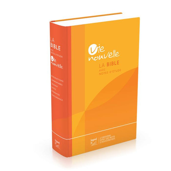 Bible d´étude Vie nouvelle Segond 21 Orange rigide