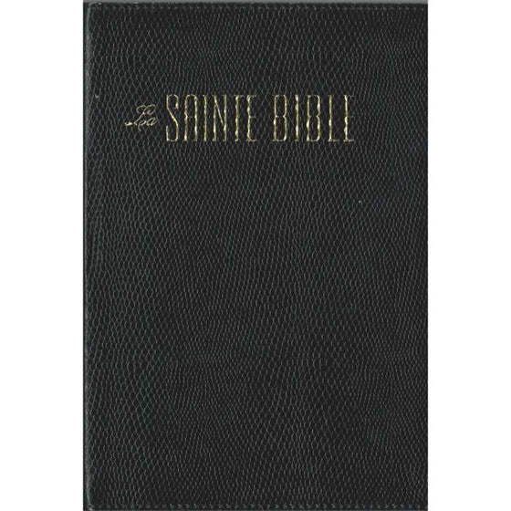 Bible Esaïe 55 Noire souple relief type lezard Tranche dorée 759