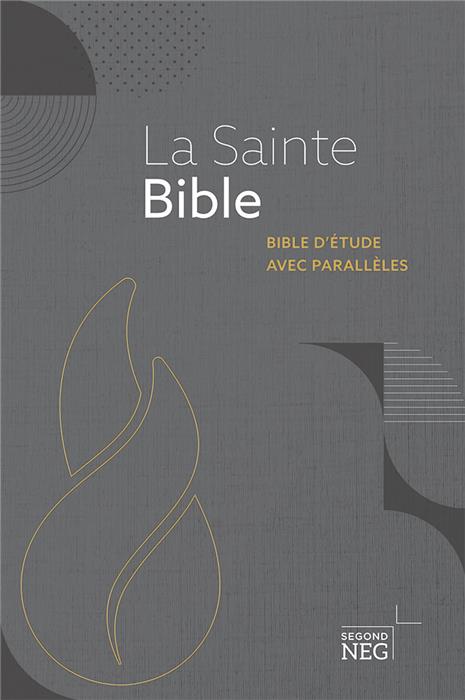 Bible d´étude NEG avec parallèles Grise noire rigide