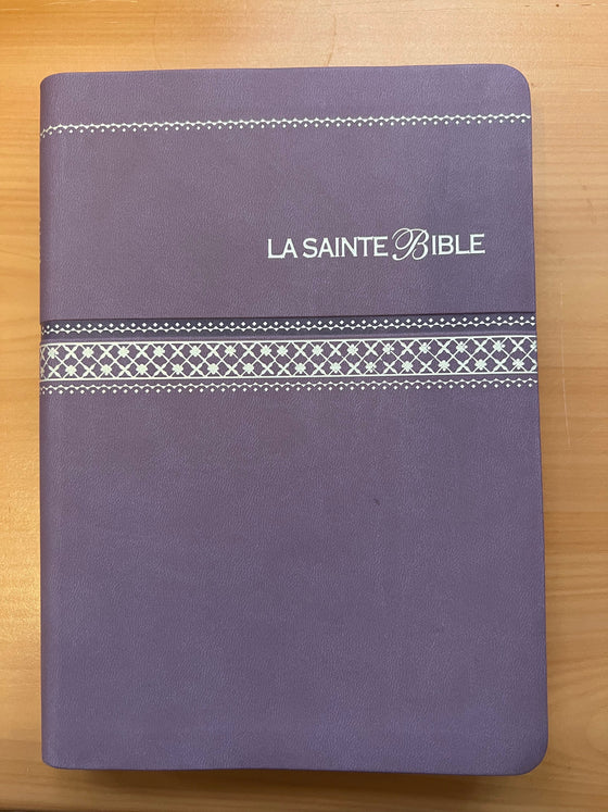 Bible Segond 1910 gros caractères parme