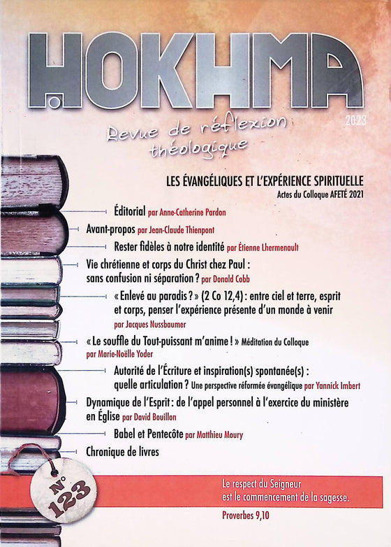 Hokhma n°123