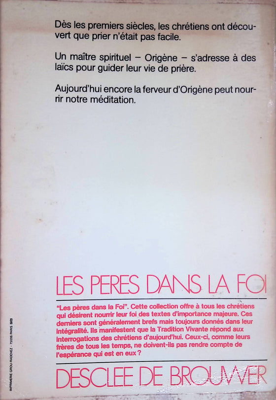 La prière [Les pères dans la foi]