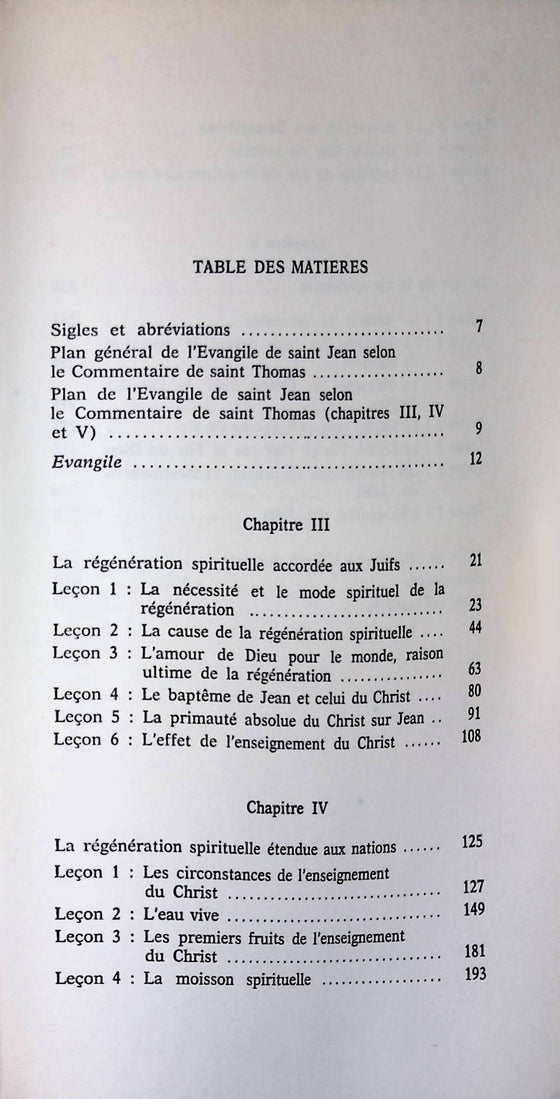 Commentaire sur l'Evangile de Saint Jean - vol.2