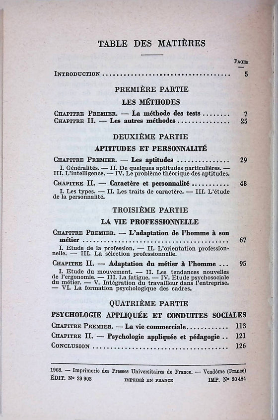 La psychologie appliquée