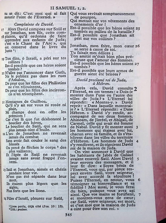 La Sainte Bible, Synodale 8ème édition, rigide, rouge