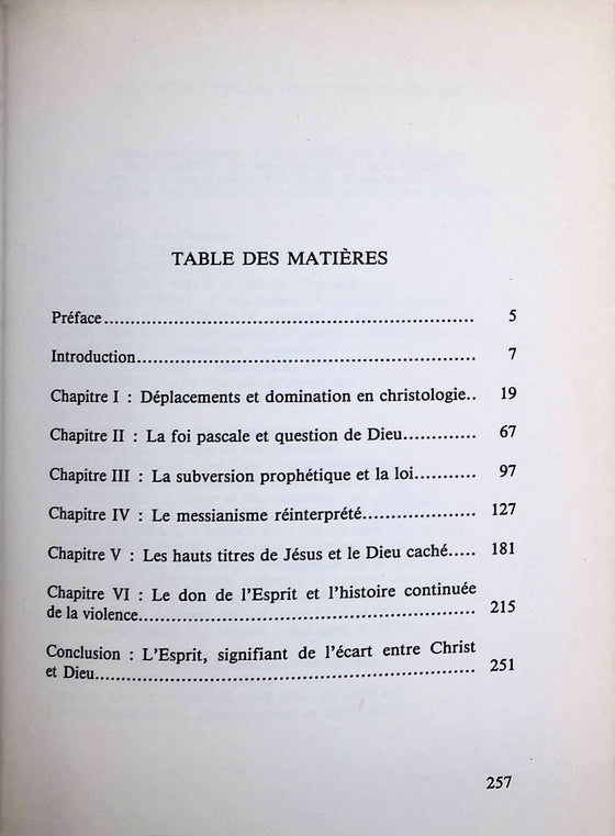 Messianisme de Jésus et discrétion de Dieu