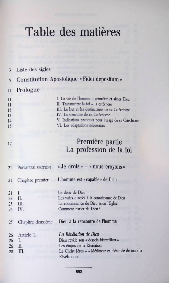 Catéchisme de l'église catholique